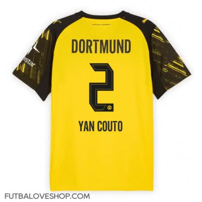 Dres Borussia Dortmund Yan Couto #2 Domáci 2025-26 Krátky Rukáv Dres Borussia Dortmund Yan Couto #2 Domáci 2025-26 Krátky Rukáv